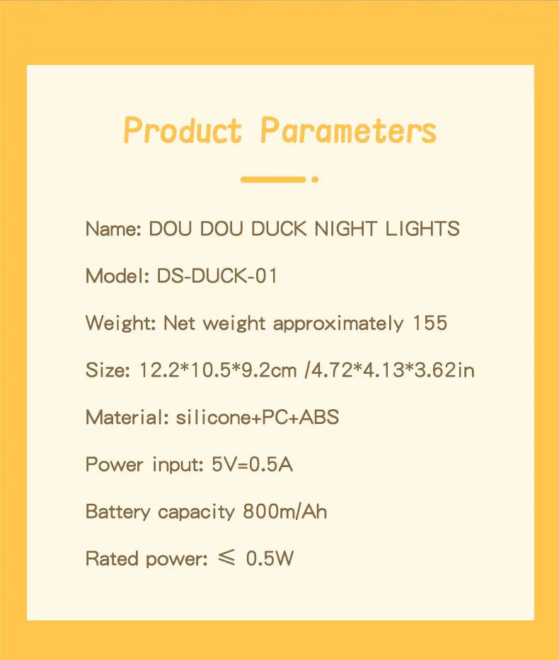 Doudou™ Silicone Duck Night Lamp