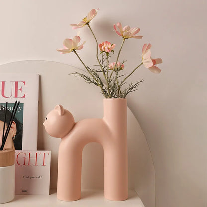 Purrfect Cat Vase