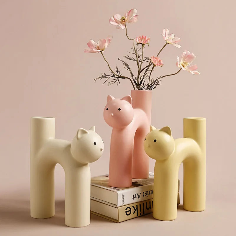 Purrfect Cat Vase